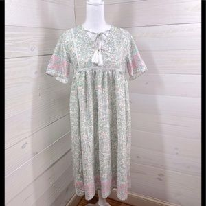 MISSLOOK Folk Floral Print Dress S FREE SHIP